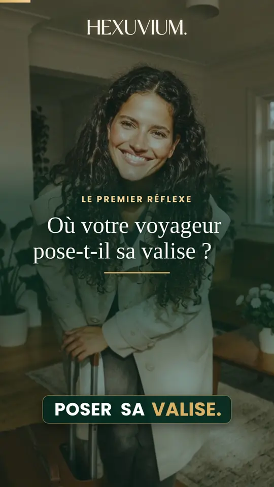 Où votre voyageur pose-t-il sa valise ?
